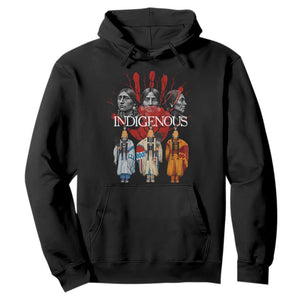 Native American Indigenous Women MMIW Red Hand Indian Hoodie TS11 Black Print Your Wear