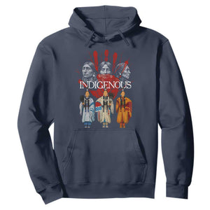 Native American Indigenous Women MMIW Red Hand Indian Hoodie TS11 Navy Print Your Wear