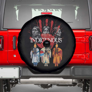 Native American Indigenous Women MMIW Red Hand Indian Spare Tire Cover TS11 Black Print Your Wear