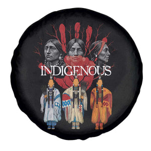 Native American Indigenous Women MMIW Red Hand Indian Spare Tire Cover TS11 Print Your Wear