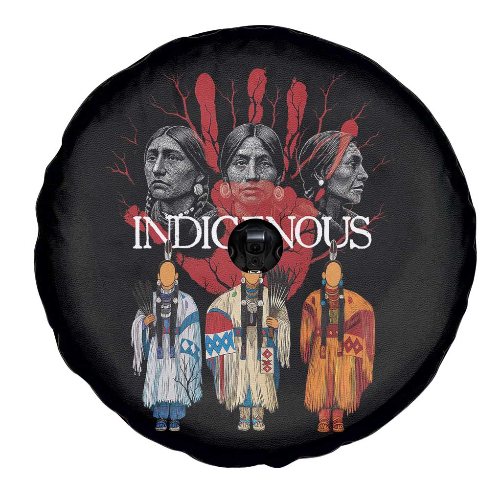 Native American Indigenous Women MMIW Red Hand Indian Spare Tire Cover TS11 Print Your Wear