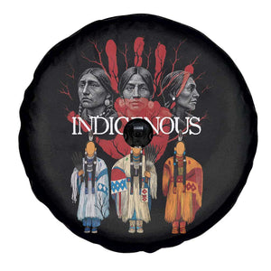 Native American Indigenous Women MMIW Red Hand Indian Spare Tire Cover TS11 Print Your Wear