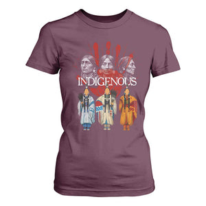 Native American Indigenous Women MMIW Red Hand Indian T Shirt For Women TS11 Maroon Print Your Wear