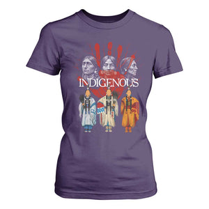 Native American Indigenous Women MMIW Red Hand Indian T Shirt For Women TS11 Purple Print Your Wear