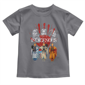 Native American Indigenous Women MMIW Red Hand Indian Toddler T Shirt TS11 Charcoal Print Your Wear