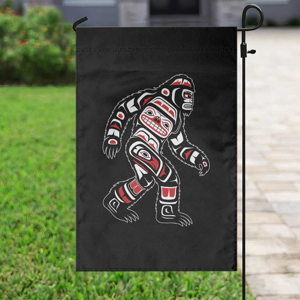 Bigfoot Native American Northwest Coast Art Garden Flag TS11 Print Your Wear