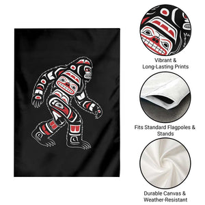 Bigfoot Native American Northwest Coast Art Garden Flag TS11 Print Your Wear