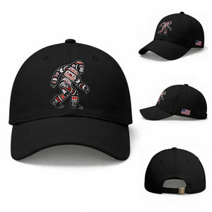 Bigfoot Native American Northwest Coast Art Baseball Cap