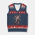 Bigfoot Native American Northwest Coast Art V-Neck Knit Sweater Vest - Print Your Wear