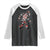 Bigfoot Native American Northwest Coast Art Raglan Shirt TS11 Black White Print Your Wear