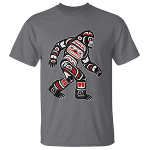 Bigfoot Native American Northwest Coast Art T Shirt TS11 Charcoal Print Your Wear