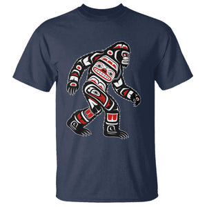 Bigfoot Native American Northwest Coast Art T Shirt TS11 Navy Print Your Wear