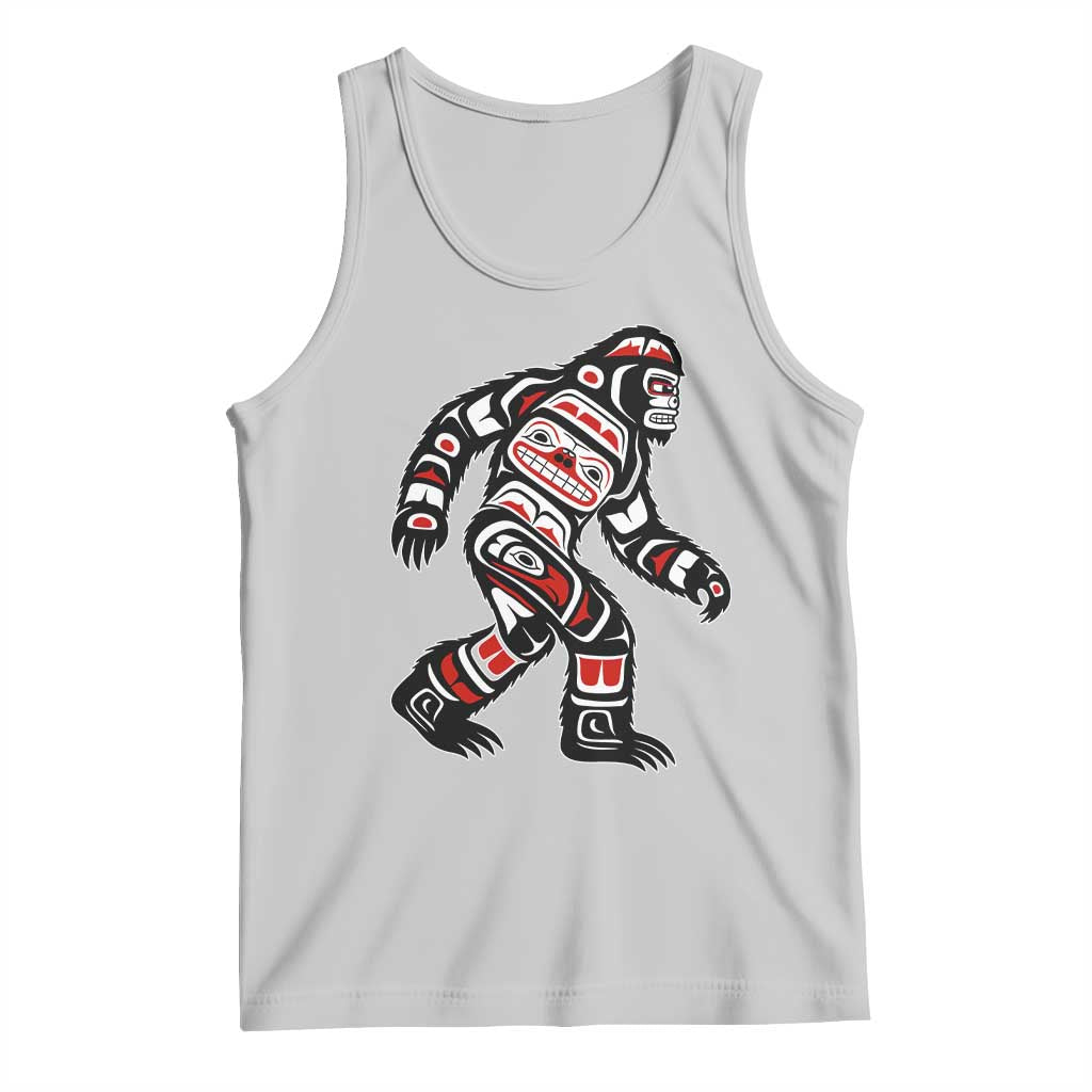 Bigfoot Native American Northwest Coast Art Tank Top TS11 Ash Print Your Wear