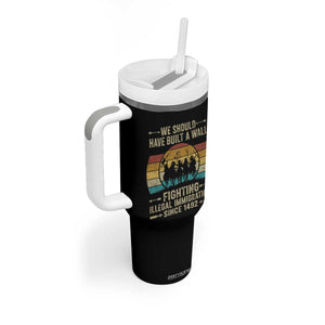 Native American Tumbler With Handle We Should Have Built A Wall Fighting Illegal Immigration Since 1492 TS11 Print Your Wear