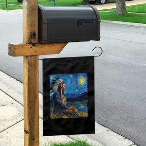 Native American Indian Van Goghs Starry Night Garden Flag TS11 Print Your Wear