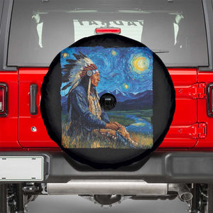 Native American Indian Van Goghs Starry Night Spare Tire Cover TS11 Black Print Your Wear