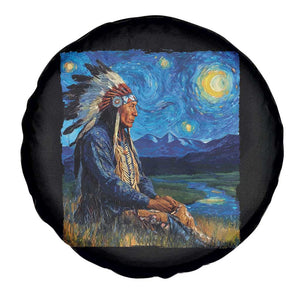 Native American Indian Van Goghs Starry Night Spare Tire Cover TS11 Print Your Wear