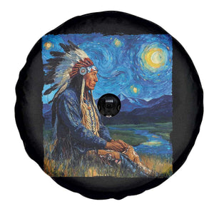 Native American Indian Van Goghs Starry Night Spare Tire Cover TS11 Print Your Wear