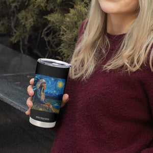 Native American Indian Van Goghs Starry Night Tumbler Cup TS11 Print Your Wear