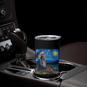 Native American Indian Van Goghs Starry Night Tumbler Cup TS11 Print Your Wear