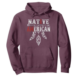 I Am Native American Hoodie Indigenous Pride Vintage Dreamcatcher Arrow TS11 Maroon Print Your Wear