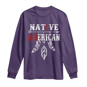 I Am Native American Long Sleeve Shirt Indigenous Pride Vintage Dreamcatcher Arrow TS11 Purple Print Your Wear