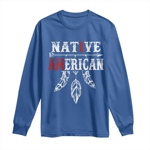 I Am Native American Long Sleeve Shirt Indigenous Pride Vintage Dreamcatcher Arrow TS11 Royal Blue Print Your Wear