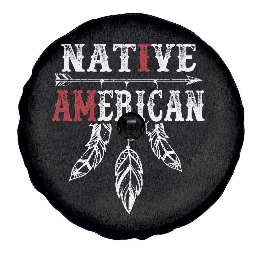 I Am Native American Spare Tire Cover Indigenous Pride Vintage Dreamcatcher Arrow TS11 Print Your Wear