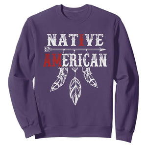 I Am Native American Sweatshirt Indigenous Pride Vintage Dreamcatcher Arrow TS11 Purple Print Your Wear