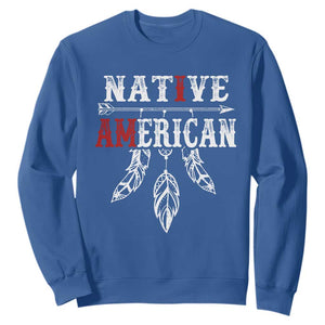 I Am Native American Sweatshirt Indigenous Pride Vintage Dreamcatcher Arrow TS11 Royal Blue Print Your Wear