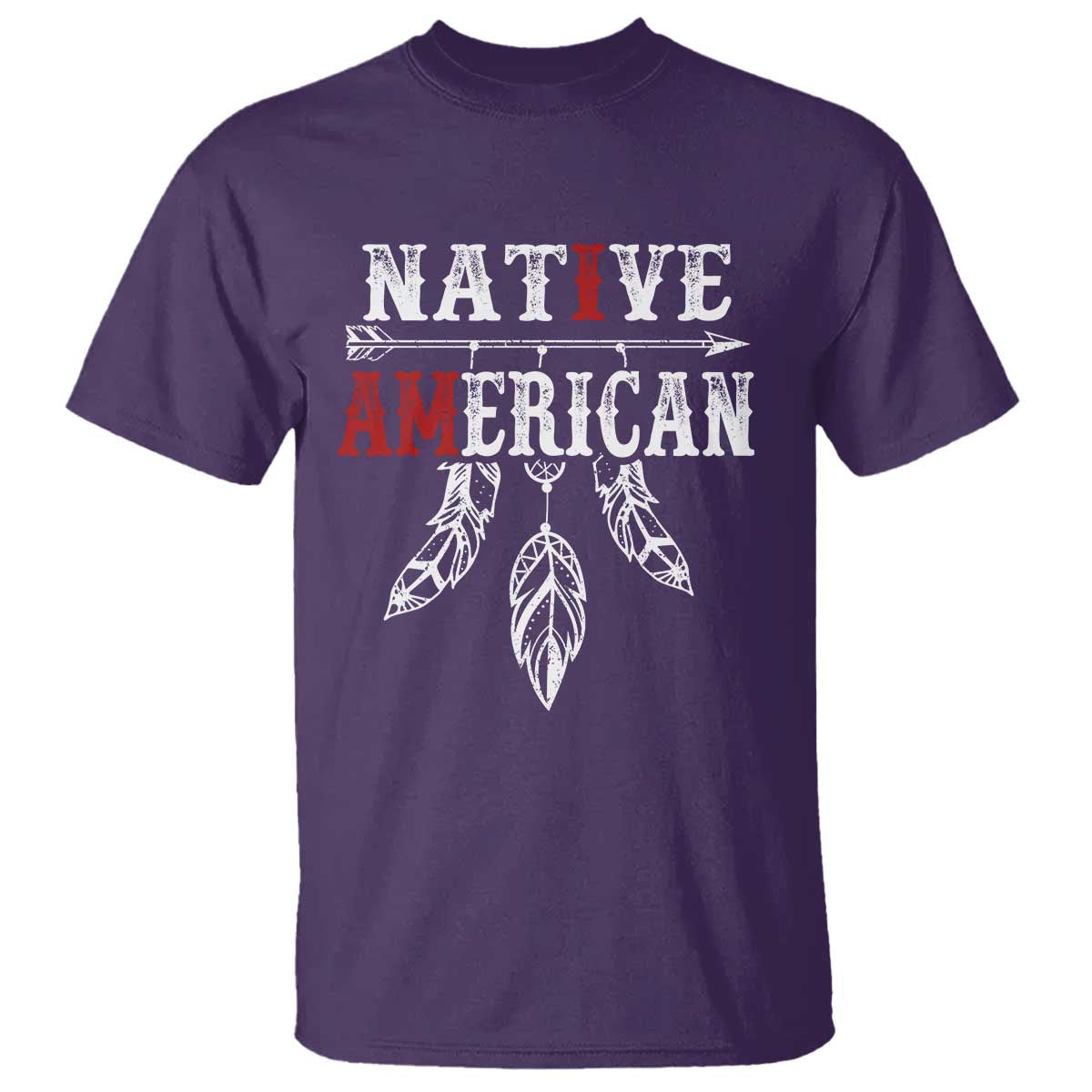 I Am Native American T Shirt Indigenous Pride Vintage Dreamcatcher Arrow TS11 Purple Print Your Wear