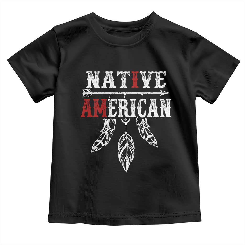 I Am Native American Toddler T Shirt Indigenous Pride Vintage Dreamcatcher Arrow TS11 Black Print Your Wear