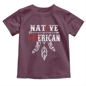 I Am Native American Toddler T Shirt Indigenous Pride Vintage Dreamcatcher Arrow TS11 Maroon Print Your Wear