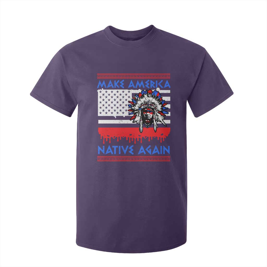 Make America Native Again T Shirt For Kid Native Indian Pride USA Flag TS11 Purple Print Your Wear