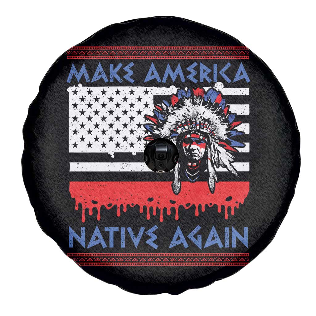 Make America Native Again Spare Tire Cover Native Indian Pride USA Flag TS11 Print Your Wear