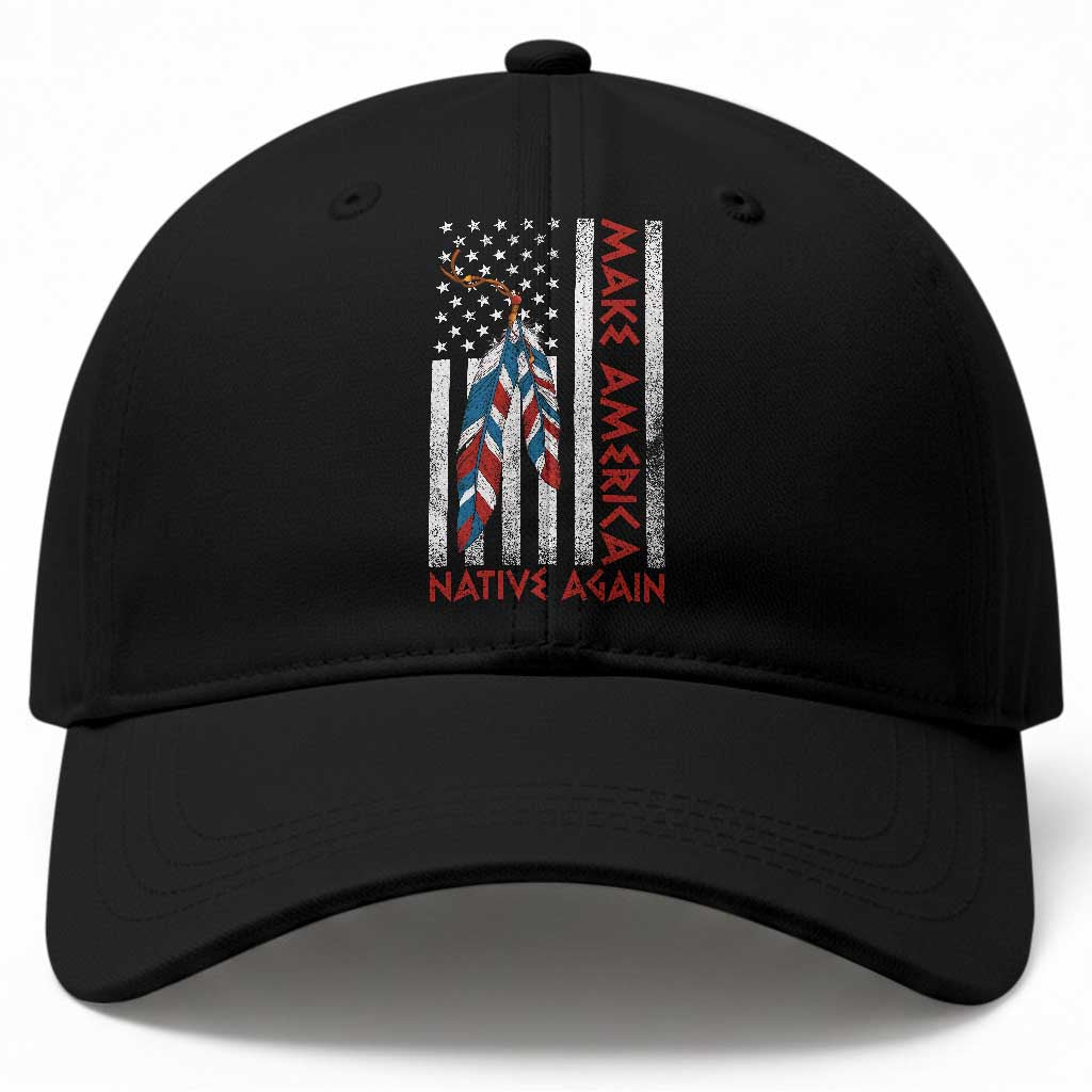Make America Native Again Baseball Cap Indigenous Peoples Day USA Flag TS11 Print Your Wear