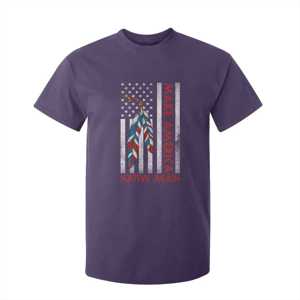 Make America Native Again T Shirt For Kid Indigenous Peoples Day USA Flag TS11 Purple Print Your Wear