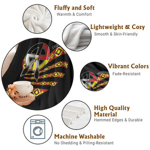 Indigenous Pride Native American Medicine Wheel Throw Blanket TS11 Print Your Wear