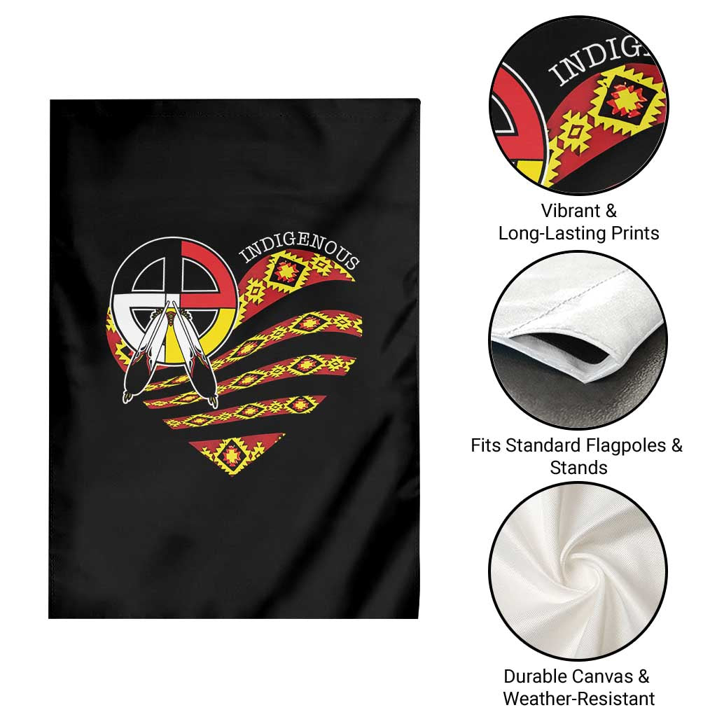 Indigenous Pride Native American Medicine Wheel Garden Flag TS11 Print Your Wear
