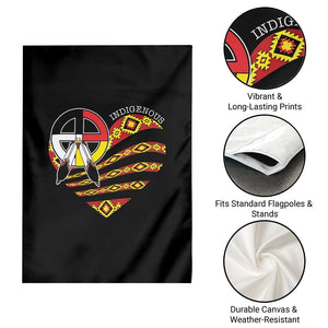 Indigenous Pride Native American Medicine Wheel Garden Flag TS11 Print Your Wear