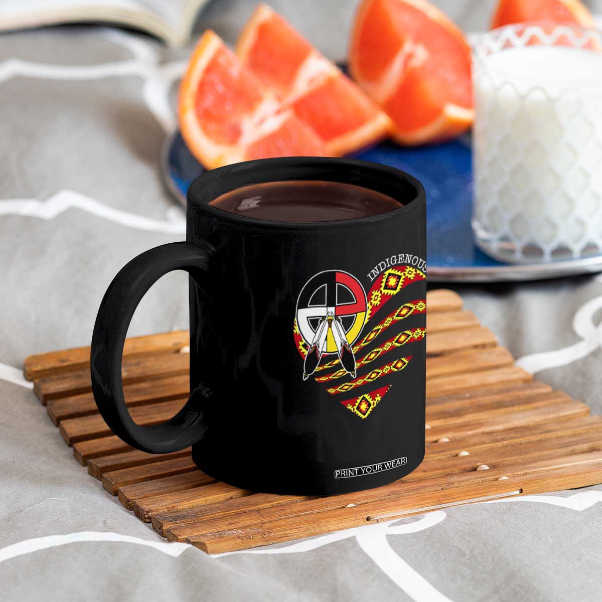Indigenous Pride Native American Medicine Wheel Coffee Mug TS11 Print Your Wear