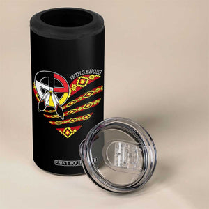 Indigenous Pride Native American Medicine Wheel 4 in 1 Can Cooler Tumbler TS11 Print Your Wear