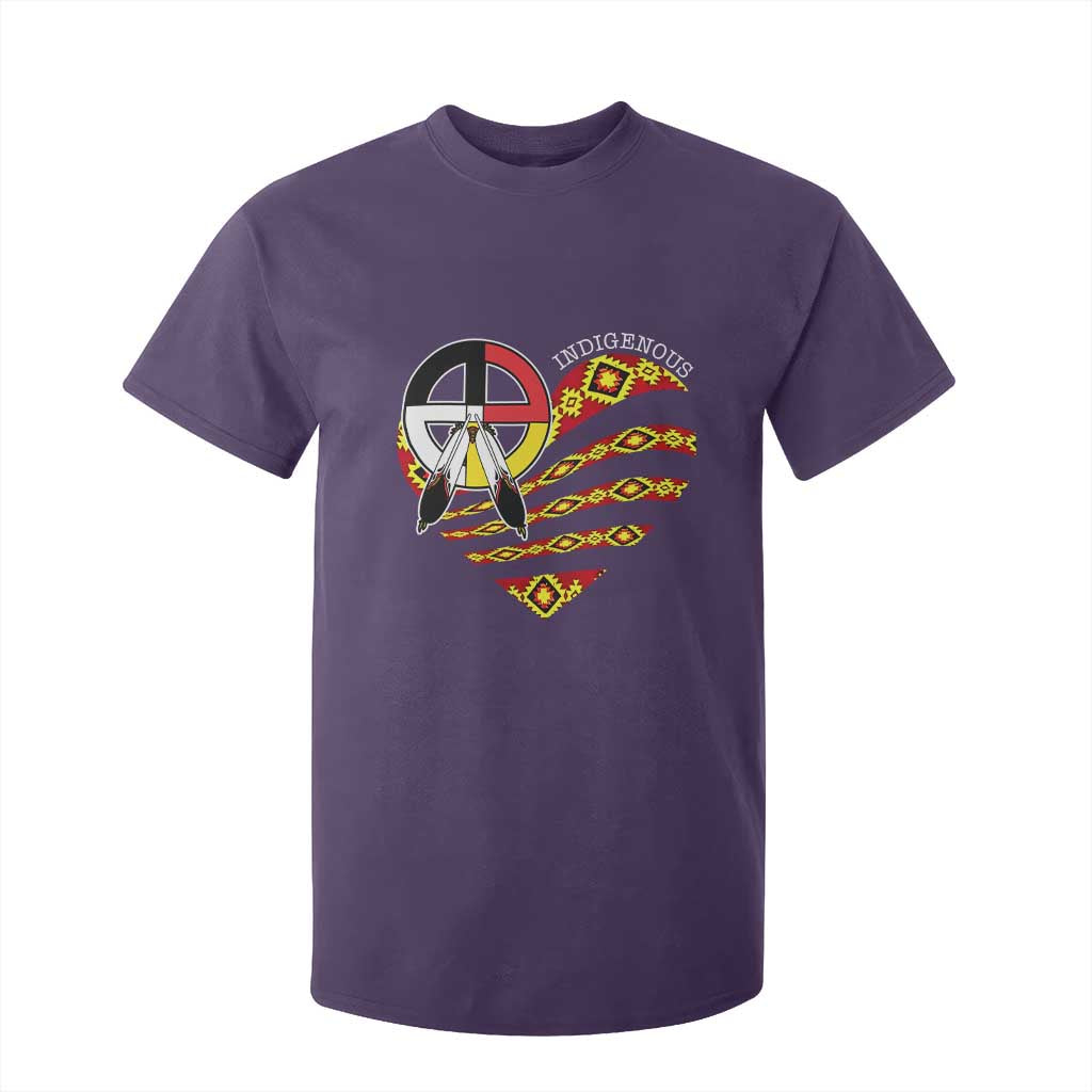 Indigenous Pride Native American Medicine Wheel T Shirt For Kid TS11 Purple Print Your Wear