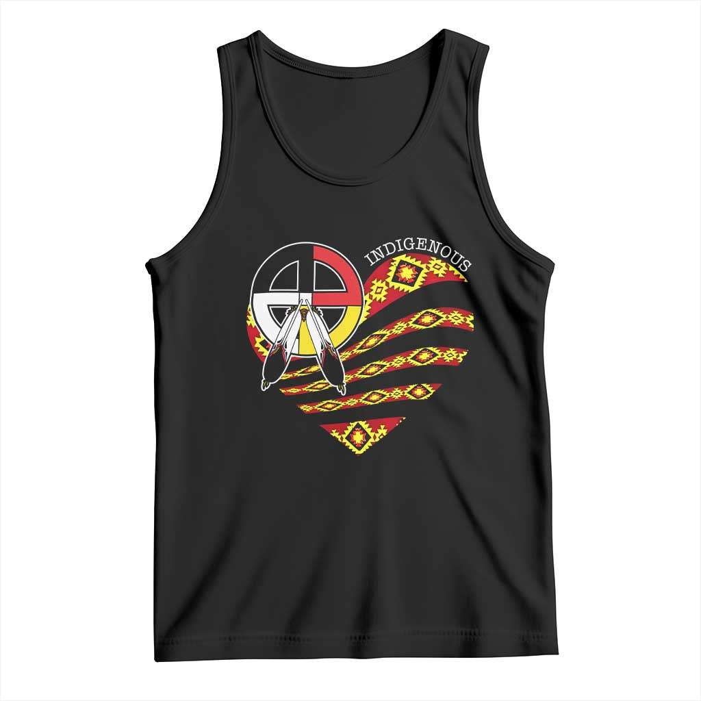 Indigenous Pride Native American Medicine Wheel Tank Top TS11 Black Print Your Wear
