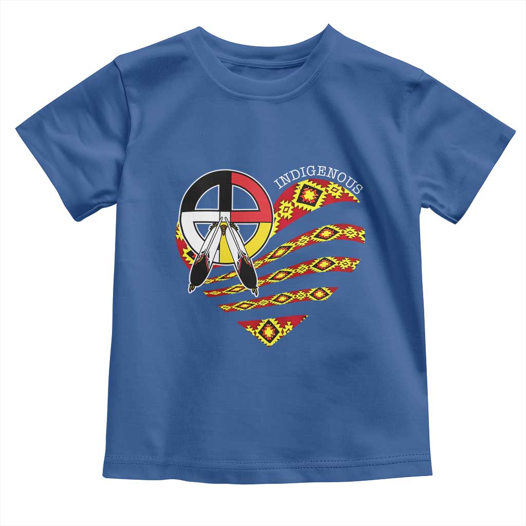 Indigenous Pride Native American Medicine Wheel Toddler T Shirt TS11 Royal Blue Print Your Wear