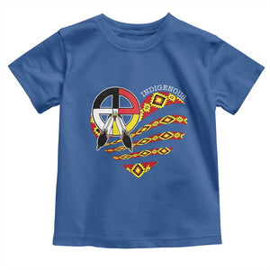 Indigenous Pride Native American Medicine Wheel Toddler T Shirt TS11 Royal Blue Print Your Wear