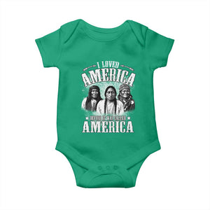 I Loved America Before It Was Called America Baby Onesie Native American TS11 Irish Green Print Your Wear