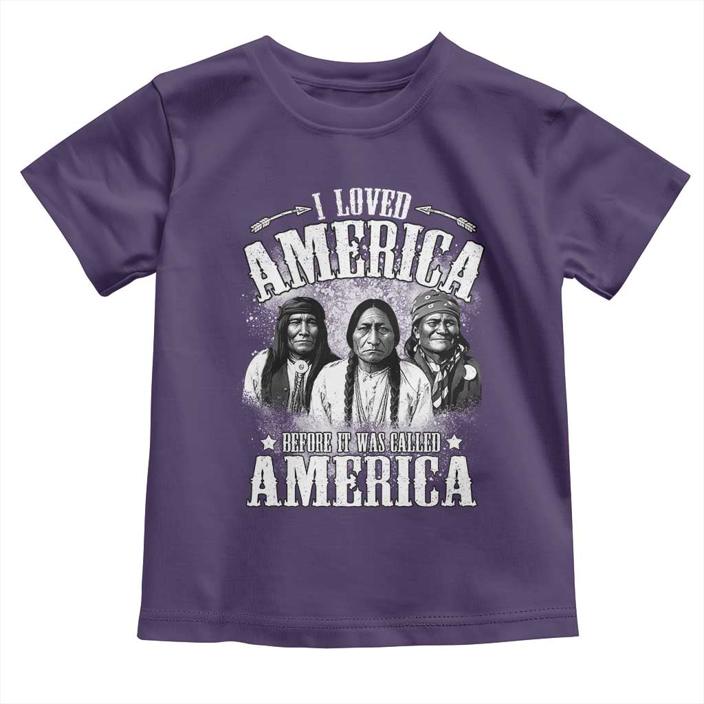I Loved America Before It Was Called America Toddler T Shirt Native American TS11 Purple Print Your Wear