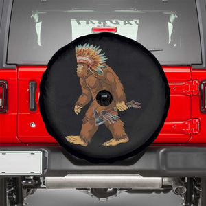 Funny Bigfoot American Indian Native Sasquatch Tomahawk Spare Tire Cover TS11 Black Print Your Wear