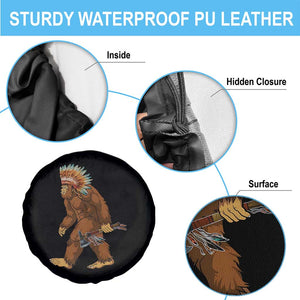 Funny Bigfoot American Indian Native Sasquatch Tomahawk Spare Tire Cover TS11 Print Your Wear